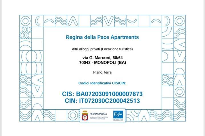 Regina Della Pace Apartments & Suite Con Sauna 모노폴리 외부 사진